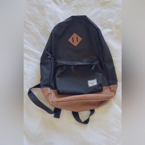 Herschel Supply Company Black and Tan Backpack